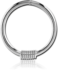 SURGICAL STEEL GRADE 316L SEAMLESS RING