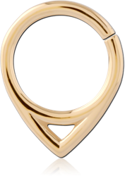 GOLD PVD 18K COATED SURGICAL STEEL GRADE 316L SEAMLESS RING