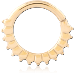 GOLD PVD 18K COATED SURGICAL STEEL GRADE 316L SEAMLESS RING