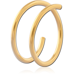 GOLD PVD COATEDSURGICAL STEEL GRADE 316L SPIRAL NOSE