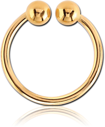 GOLD PVD COATED SURGICAL STEEL GRADE 316L NOSE RING