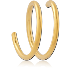 GOLD PVD COATED SURGICAL STEEL GRADE 316L NOSE RING