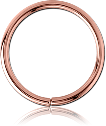 ROSE GOLD PVD COATED SURGICAL STEEL GRADE 316L SEAMLESS RING FOR METAL MAFIA