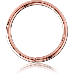 ROSE GOLD PVD COATED SURGICAL STEEL GRADE 316L SEAMLESS RING