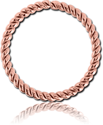 ROSE GOLD PVD COATED SURGICAL STEEL GRADE 316L SEAMLESS RING