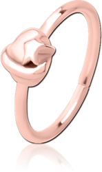 ROSE GOLD PVD COATED SURGICAL STEEL GRADE 316L SEAMLESS RING