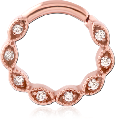ROSE GOLD PVD COATED SURGICAL STEEL GRADE 316L SURGICAL STEEL GRADE 316L SEAMLESS RING