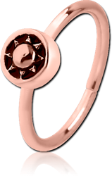 ROSE GOLD PVD COATED SURGICAL STEEL GRADE 316L SEAMLESS RING