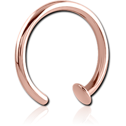 ROSE GOLD PVD COATED SURGICAL STEEL GRADE 316L OPEN NOSE RING