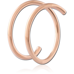 ROSE GOLD PVD COATED SURGICAL STEEL GRADE 316L SPIRAL NOSE