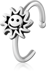 SURGICAL STEEL GRADE 316L OPEN NOSE RING