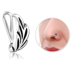 SURGICAL STEEL GRADE 316L NOSE CLIP - LEAF