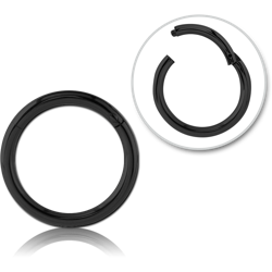 STERILE BLACK PVD COATED SURGICAL STEEL GRADE 316L HINGED SEGMENT RING