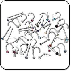 VALUE PACK OF MIX SURGICAL STEEL GRADE 316L NOSE STUDS