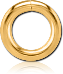 GOLD PVD COATED SURGICAL STEEL GRADE 316L O RING