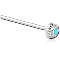 SURGICAL STEEL GRADE 316L STRAIGHT NOSE STUD - CIRCLE