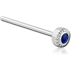 SURGICAL STEEL GRADE 316L STRAIGHT NOSE STUD - CIRCLE