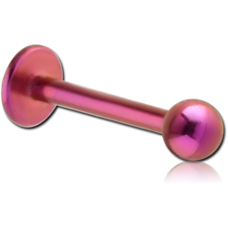 ANODISED TITANIUM ALLOY GRADE TI 6Al-4V ELI F136 INTERNALLY THREADED MICRO LABRET