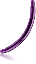 ANODISED TITANIUM ALLOY GRADE TI 6Al-4V ELI F136 MICRO CURVED BARBELL PIN