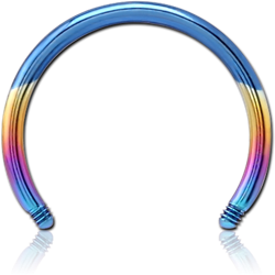 ANODISED TITANIUM ALLOY GRADE TI 6Al-4V ELI F136 MICRO CIRCULAR BARBELL PIN