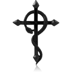 BLACK PVD COATED SURGICAL STEEL GRADE 316L PENDANT