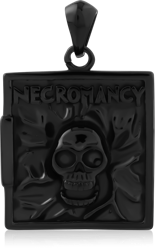 BLACK PVD COATED SURGICAL STEEL GRADE 316L PENDANT