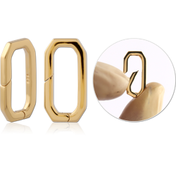 STERLING 925 SILVER GOLD PLATED 18K GATE RING