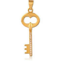 STERLING 925 SILVER GOLD PLATED PENDANT