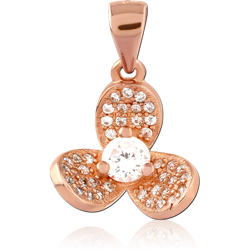 STERLING 925 SILVER ROSE GOLD PLATED PENDANT SPECIAL NEW DESIGN