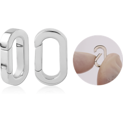 RHODIUM COATED BRASS GATE RING