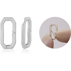 RHODIUM COATED BRASS GATE RING