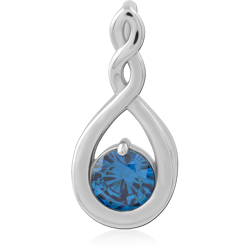 STERLING SILVER 925 RHODIUM COATED PENDANT