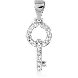STERLING SILVER 925 RHODIUM COATED PENDANT