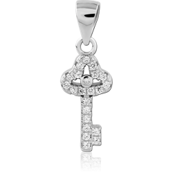 STERLING SILVER 925 RHODIUM COATED PENDANT