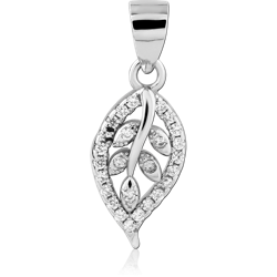 STERLING SILVER 925 RHODIUM COATED PENDANT