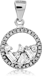 STERLING SILVER 925 RHODIUM COATED PENDANT