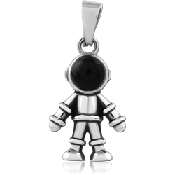 SURGICAL STEEL GRADE 316L JEWELED PENDANT