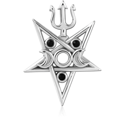 SURGICAL STEEL GRADE 316L JEWELED PENDANT