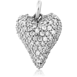 SURGICAL STEEL GRADE 316L JEWELED PENDANT