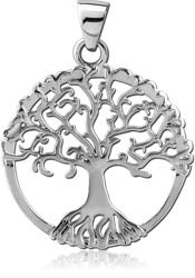SURGICAL STEEL GRADE 316L PENDANT - TREE OF LIFE