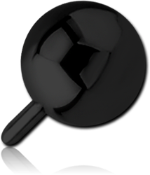 BLACK PVD COATED SURGICAL STEEL GRADE 316L BALL FOR POLYMER INTERNAL LABRET