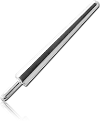 SURGICAL STEEL GRADE 316L INSERTION PIN FOR POLYMER INTERNAL LABRET