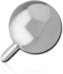 SURGICAL STEEL GRADE 316L PUSH FIT BALL FOR POLYMER INTERNAL LABRET