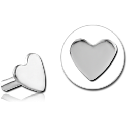 TITANIUM ALLOY HEART FOR POLYMER INTERNAL LABRET