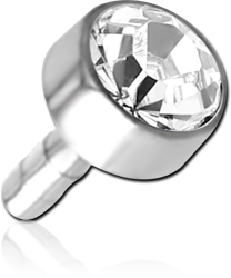TITANIUM ALLOY OPTIMA CRYSTAL DISC FOR POLYMER INTERNAL LABRET