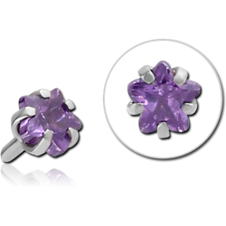 SURGICAL STEEL GRADE 316L JEWELED ATTACHMENT FOR POLYMER INTERNAL LABRET