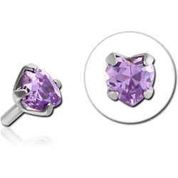 SURGICAL STEEL GRADE 316L JEWELED ATTACHMENT FOR POLYMER INTERNAL LABRET