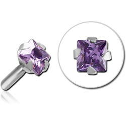 SURGICAL STEEL GRADE 316L JEWELED ATTACHMENT FOR POLYMER INTERNAL LABRET