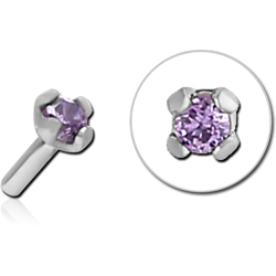 SURGICAL STEEL GRADE 316L JEWELED ATTACHMENT FOR POLYMER INTERNAL LABRET