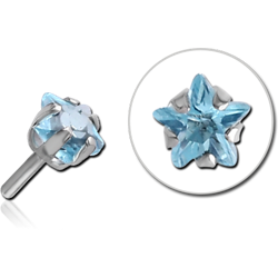 SURGICAL STEEL GRADE 316L JEWELED ATTACHMENT FOR POLYMER INTERNAL LABRET